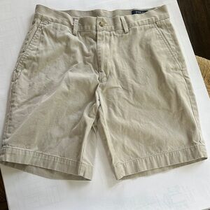 Polo by Ralph Lauren Men's Beige Flat Front Shorts